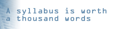 A syllabus is worth a thousand words